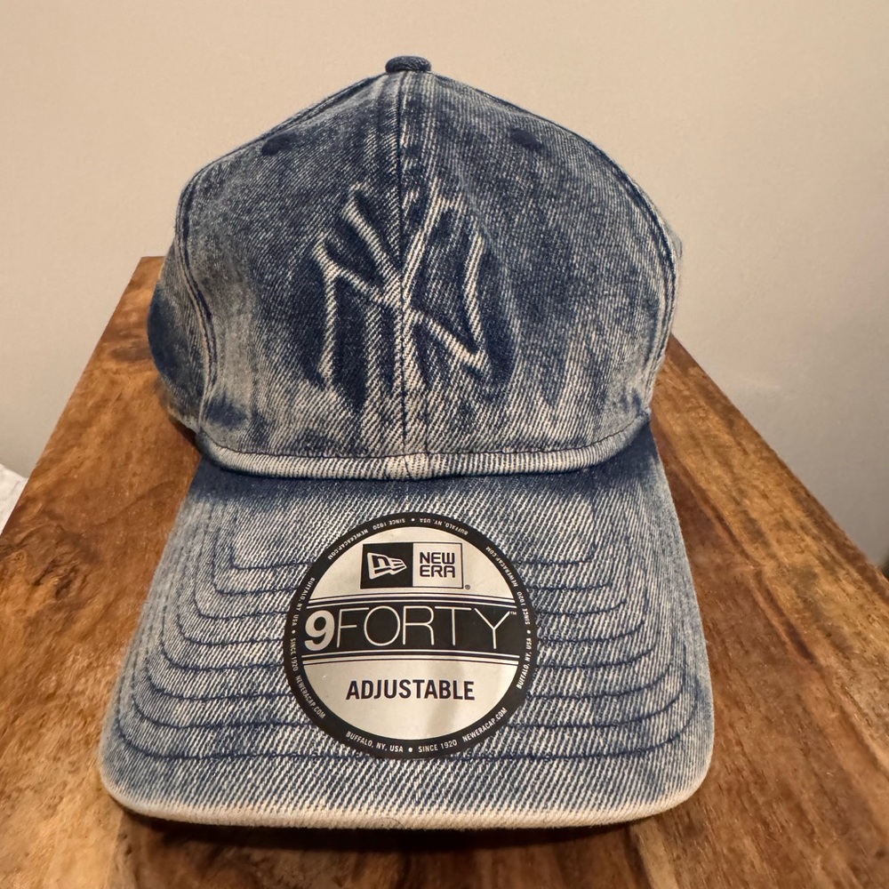 New Era Yankees Blue Denim 9FORTY Cap
